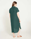 Dune Linen Shirtdress - Sea Moss thumbnail 5