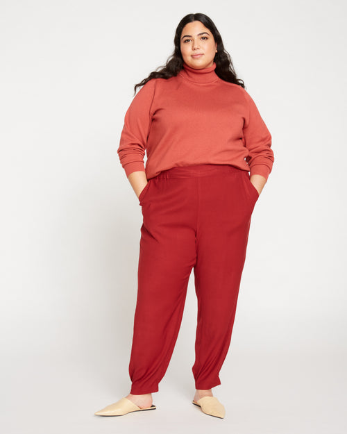 Cigarette Pants - Plum