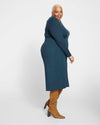 Foundation Long Sleeve Square Neck Dress - Deep Sea thumbnail 2