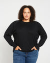 Eco Relaxed Core Sweater - Black thumbnail 1