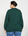 Eco Relaxed Core Sweater - Heather Forest thumbnail 4