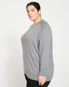 Eco Relaxed Core Sweater - Heather Slate thumbnail 2