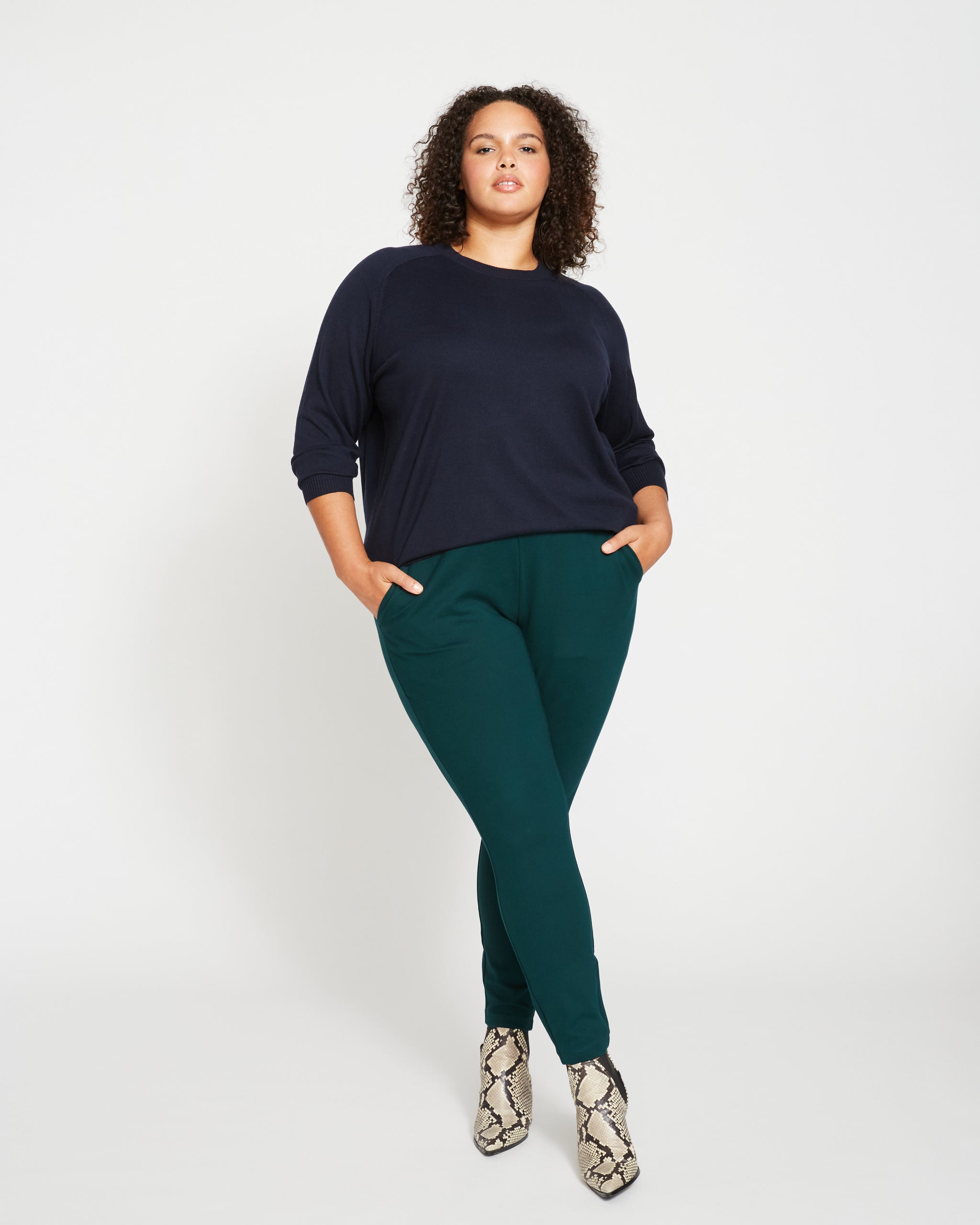 Eco Relaxed Core Sweater - Navy | Universal Standard