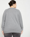 Eco Relaxed Core V Neck Sweater - Heather Slate thumbnail 3