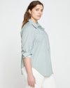 Elbe Popover Stretch Poplin Shirt Classic Fit - Sage/White thumbnail 2