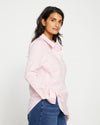 Elbe Popover Stretch Poplin Shirt Classic Fit - Pink/White Stripe thumbnail 3