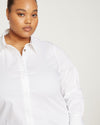 Elbe Stretch Poplin Shirt Classic Fit - White thumbnail 7