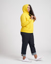 Fallon Funnel Neck Hoodie - Lemon thumbnail 3