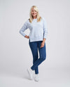 Classic Light Terry Open Side Sweatshirt - Light Blue thumbnail 6