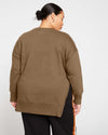 Classic Light Terry Open Side Sweatshirt - Crocodile thumbnail 3