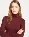 Foundation Turtleneck - Black Cherry thumbnail 0