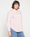 Elbe Stretch Poplin Shirt Classic Fit - Pink/White Stripe thumbnail 4