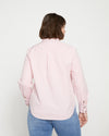 Elbe Stretch Poplin Shirt Classic Fit - Pink/White Stripe thumbnail 5