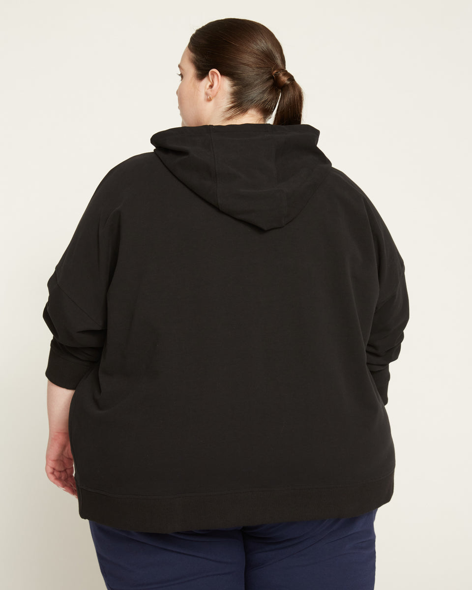 Peachy Terry Full Zip Hoodie - Black Zoom image 4