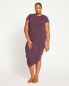 Iconic Geneva Dress - Faded Plum thumbnail 1