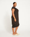 Iconic Geneva V-Neck Dress - Black thumbnail 4