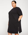 Grace Short Sleeve Sweatshirt Dress - Black thumbnail 0