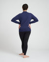 Peachy Terry Half Zip Pullover - Vintage Blue thumbnail 3