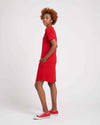 Halie T-Shirt Dress - Red thumbnail 3