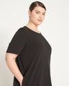 Halie T-Shirt Dress - Black thumbnail 3