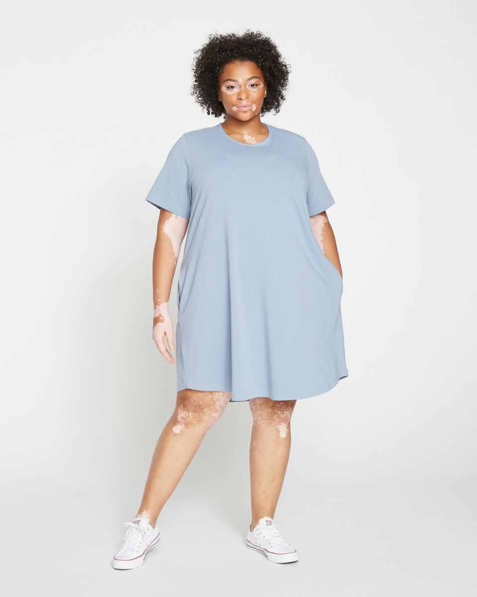 Halie T-Shirt Dress - Cool Grey | Universal Standard