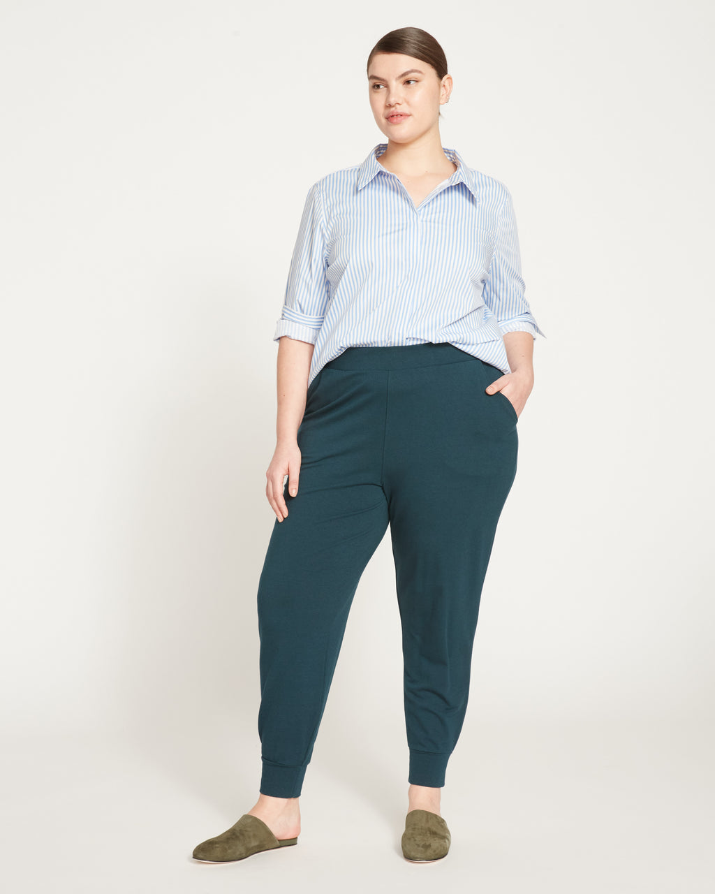 Organic Cooper High Waisted Sweatpant, Sweatpants