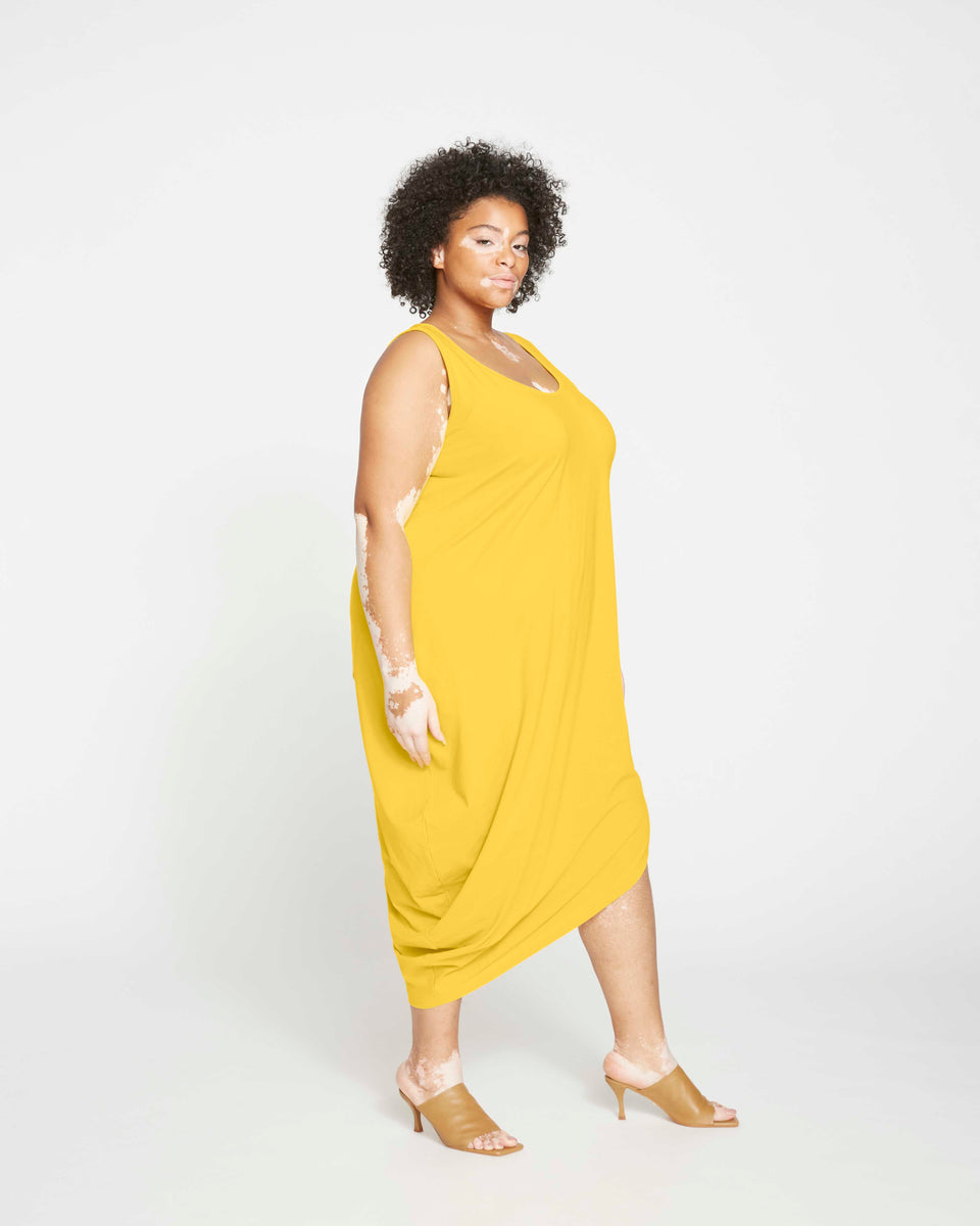 Iconic Geneva Tank Dress - Yellow Zoom image 2