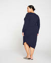 Iconic Long Sleeve V-Neck Geneva Dress - Midnight thumbnail 3