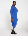Iconic Long Sleeve V-Neck Geneva Dress - Lapis thumbnail 1