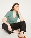 Iris Linen Easy Pull-On Pants - Black thumbnail 0