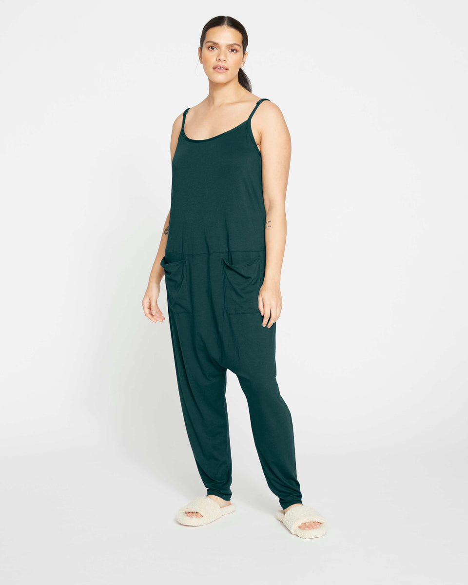 Jackson Sleeveless Jumpsuit - Deep Sea Zoom image 1