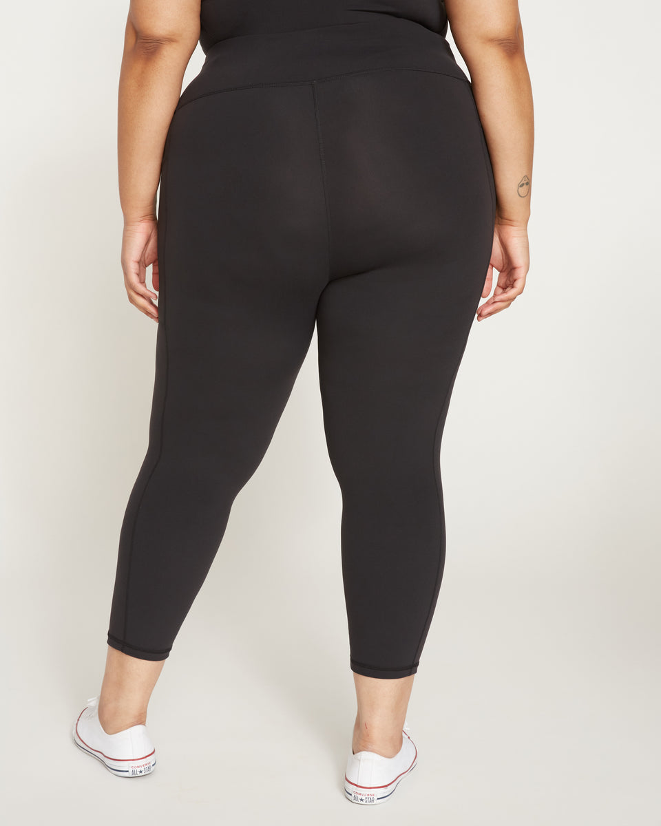 Next-to-Naked Cropped Pocket Legging - Black Zoom image 4