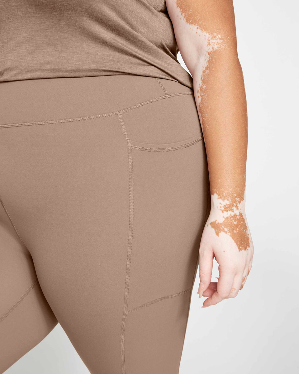 Next-to-Naked Cropped Pocket Legging - Nutmeg Zoom image 1