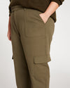 Karlee Stretch Cotton Twill Cargo Pants - Ivy thumbnail 1
