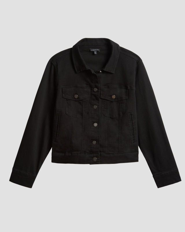 Kelsey Denim Jacket - Black Zoom image 1