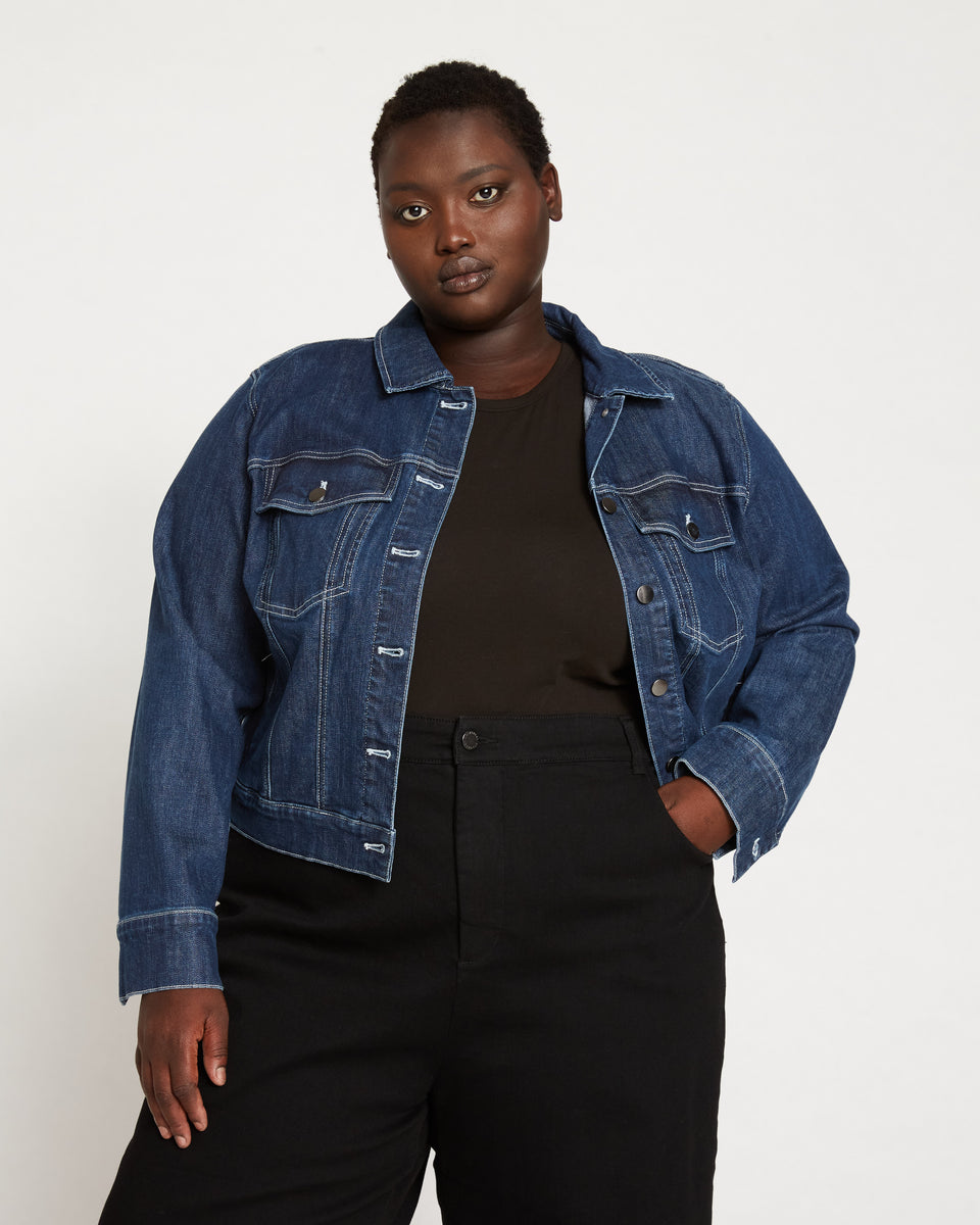 Kelsey Denim Jacket - Dark Indigo Zoom image 4