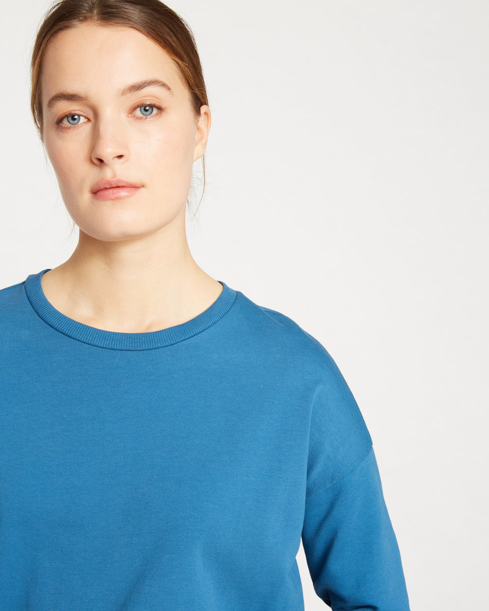 Classic Light Terry Sweatshirt - Cerulean Zoom image 1