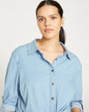 Perfect Tencel Chambray Button-Down Shirt - Pacific thumbnail 2