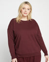 Classic Light Terry Sweatshirt - Black Cherry thumbnail 0