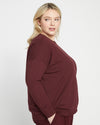 Classic Light Terry Sweatshirt - Black Cherry thumbnail 1