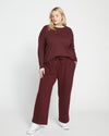 Classic Light Terry Sweatshirt - Black Cherry thumbnail 3