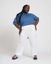 Dawn Linen Hi Low Tunic - Washed Indigo thumbnail 6