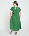 Louvre Bow Back Linen Dress - Jardin thumbnail 4