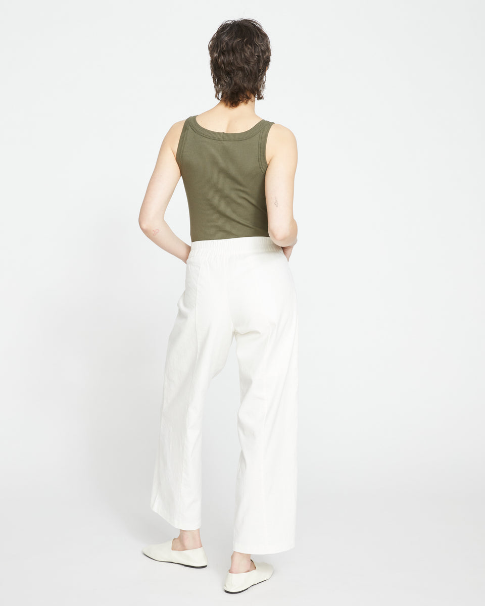 Coastal Linen Pants - White Zoom image 3