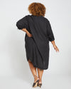 Seaside Linen Shirtdress - Black thumbnail 4