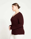 Long Sleeve V Rex - Black Cherry thumbnail 2