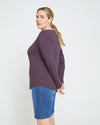 Long Sleeve V Rex - Faded Plum thumbnail 2