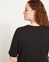 Maia Stovepipe Sleeve Tee - Black thumbnail 0