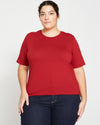 Maia Stovepipe Sleeve Tee - Rhubarb thumbnail 1