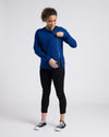 Classic Light Terry Meridian Zip Pullover - Lapis thumbnail 2